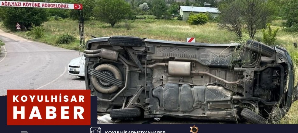 HAFİF TİCARİ ARAÇ DEVRİLDİ : 1 ÖLÜ 2 YARALI