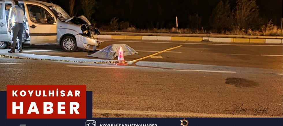 KOYULHİSAR'DA TRAFİK KAZASI : 1 ÖLÜ