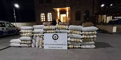KOYULHİSAR'DA KAÇAK TÜTÜN OPERASYONU
