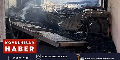KOYULHİSAR'DA YANGIN PANİĞİ
